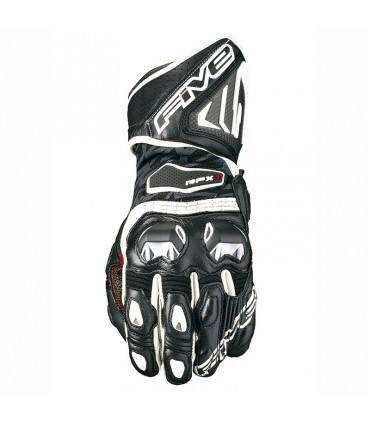 Gants cuir femme FIVE RFX1 Noir-Blanc