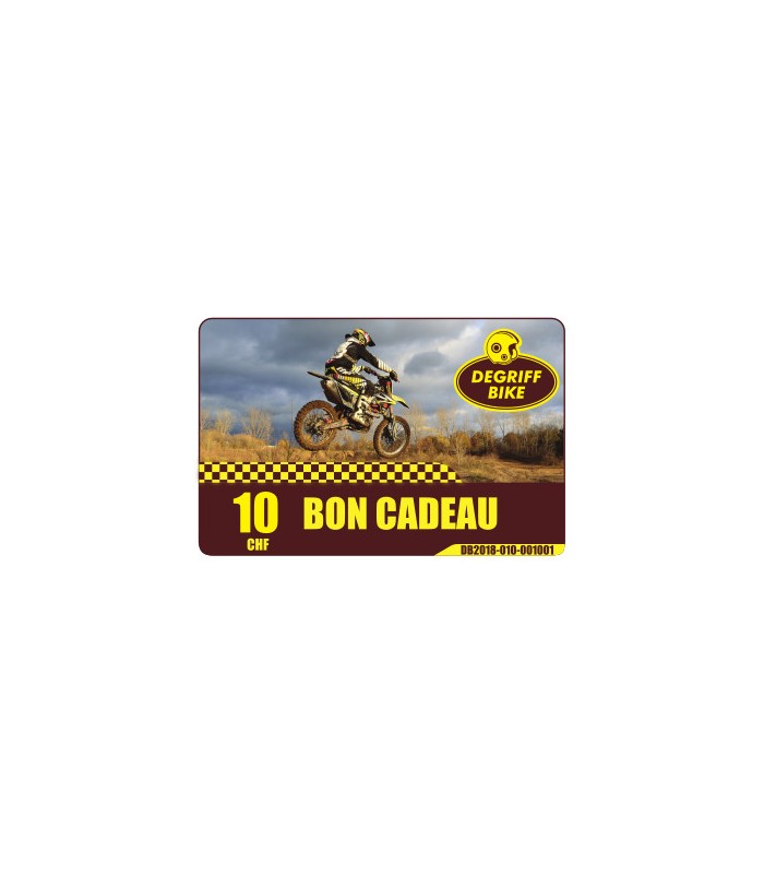 Bon cadeau Moto Degriffbike CHF 10 - degriffbike.ch