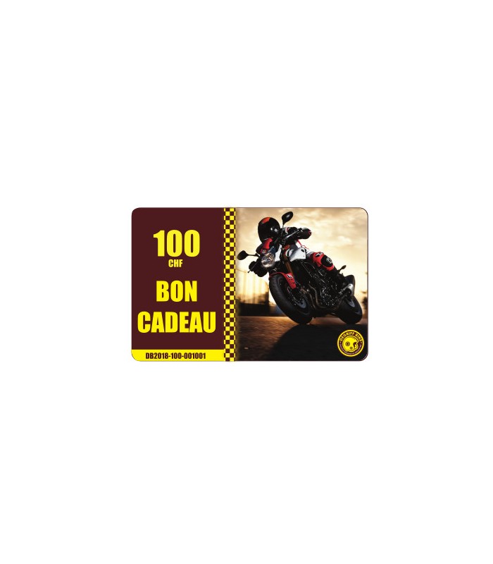 Bon cadeau Moto Degriffbike CHF 100 - degriffbike.ch