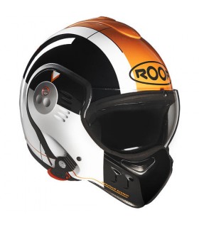 casque modulable roof boxer v8 star  noir orange - degriffbike.ch