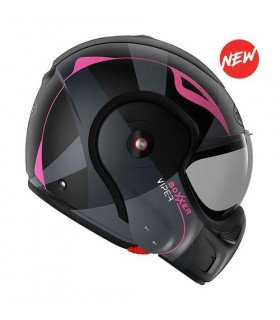 casque modulable roof boxxer viper noir rose mat - degriffbike.ch