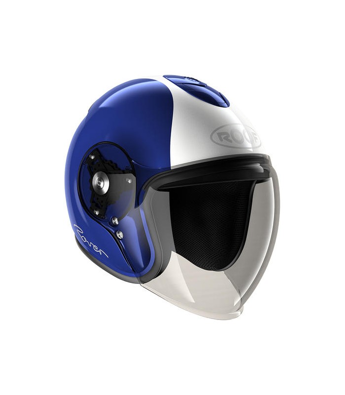 casque jet roof rover legend ro38 bleu blanc nacré - degriffbike.ch