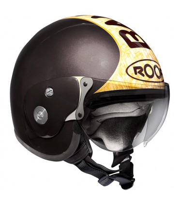 ROOF Bamboo Helm glänzend schwarz Deko