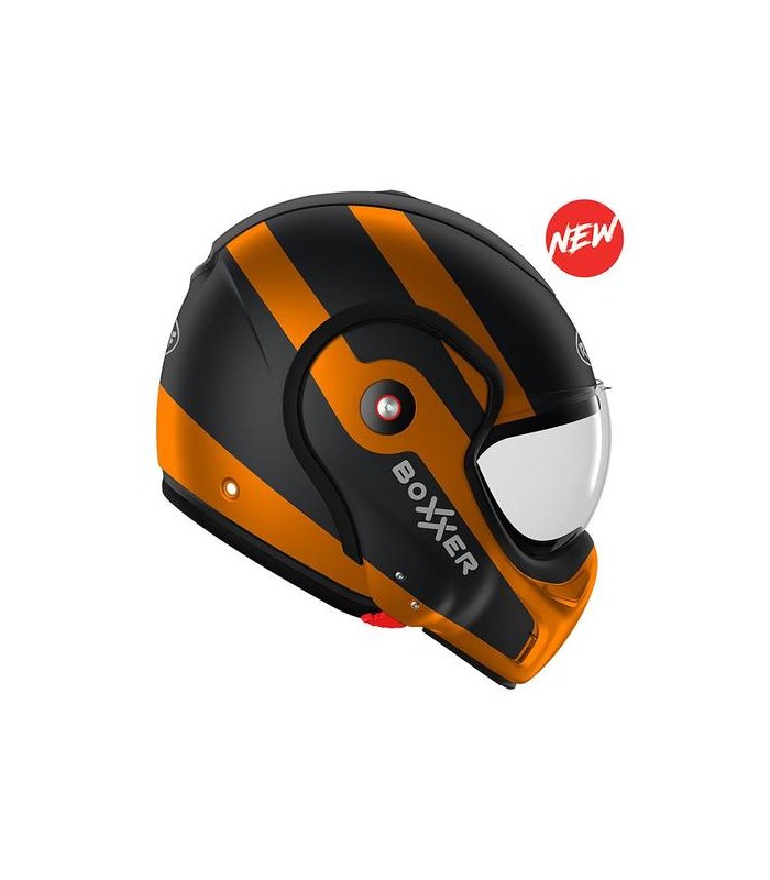 casque modulable roof boxxer fuzo noir mat orange - degriffbike.ch