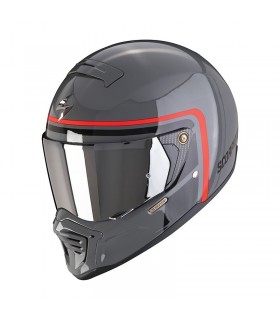 Casque intégral Scorpion Exo-HX1 Nostalgia - Gris-Noir-Rouge