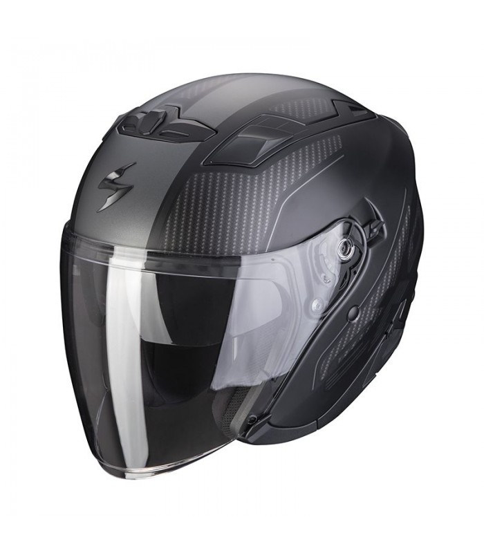 casque moto jet Scorpion Exo-230 Condor noir jaune fluo - degriffbike.ch