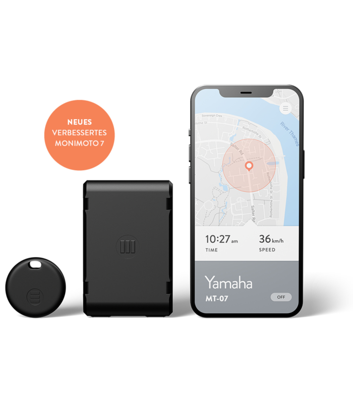 Monimoto GPS-Tracker mit einem Abonnement auf Moto Degriffbike