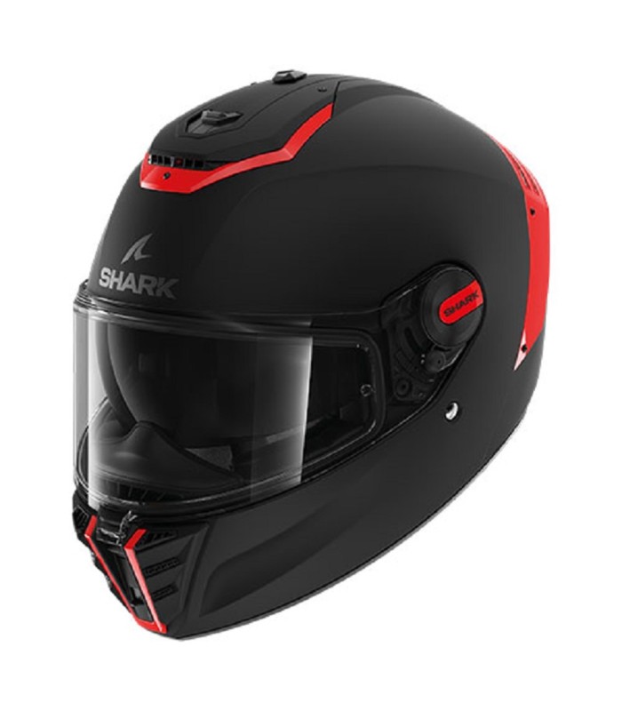 casque intégral shark spartan RS fibre noir mat rouge - degriffbike.ch