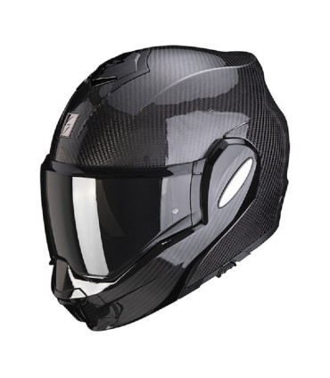 Casque Modulable SCORPION EXO-TECH EVO CARBON UNI Noir (ECE 22-06)