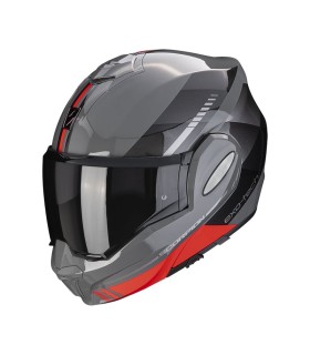 Modularer Helm Scorpion Exo-Tech Evo Gender grau schwarz rot - degriffbike.ch