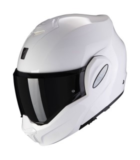 casque modulable Scorpion Exo-Tech Evo Uni blanc - degriffbike.ch