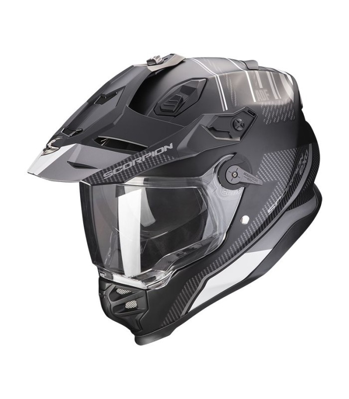 casque intégral scorpion aventure ADF-9000 desert noir mat gris - degriffbike.ch