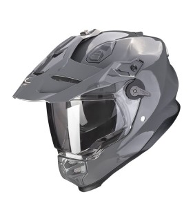 casque moto intégral Scorpion Adventure ADF-9000 Uni gris ciment - degriffbike.ch