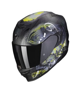 Integralhelm SCORPION EXO-520 EVO MELROSE Mattschwarz - Neongelb (ECE 22-06)