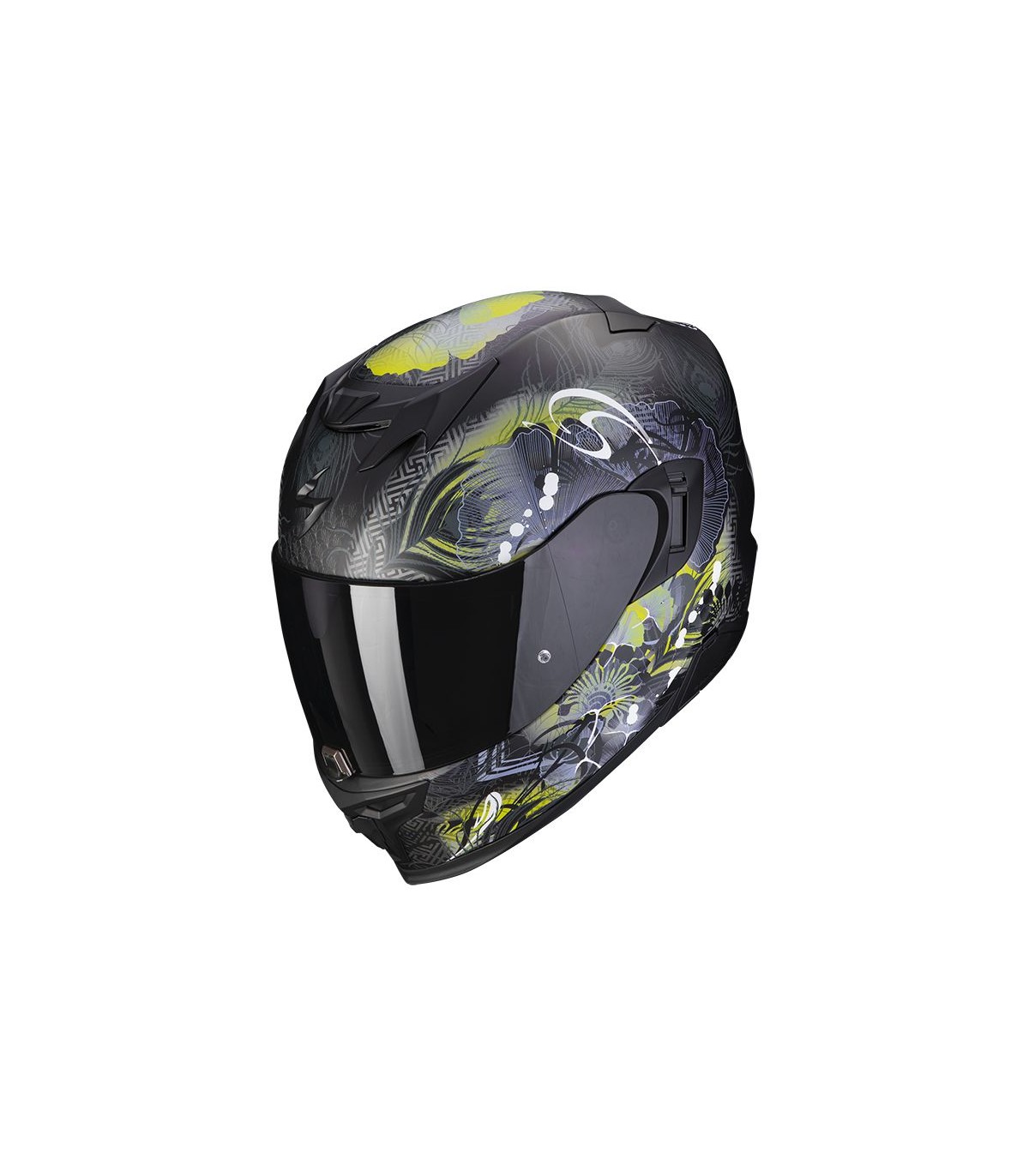 Casque moto integral SCORPION EXO-520 EVO AIR MELROSE BLANC PERLE