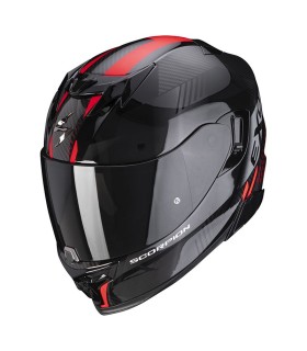 casque intégral Scorpion Exo-520 Evo Laten noir rouge - degriffbike.ch