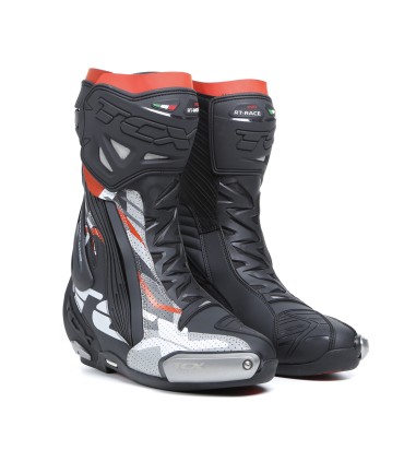 Bottes homme TCX RT-RACE PRO AIR - Noir-Rouge-Blanc