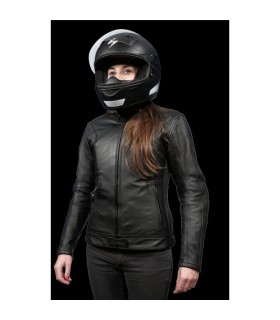 Blouson cuir airbag HELITE XENA moins cher chez Degriffbike