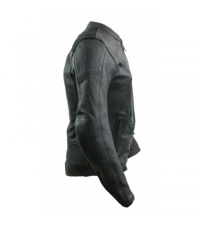 Blouson cuir airbag HELITE XENA moins cher chez Degriffbike