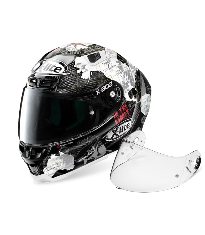 Casque moto intégral X-Lite X-803 RS Ultra Carbon Replica C.Checa