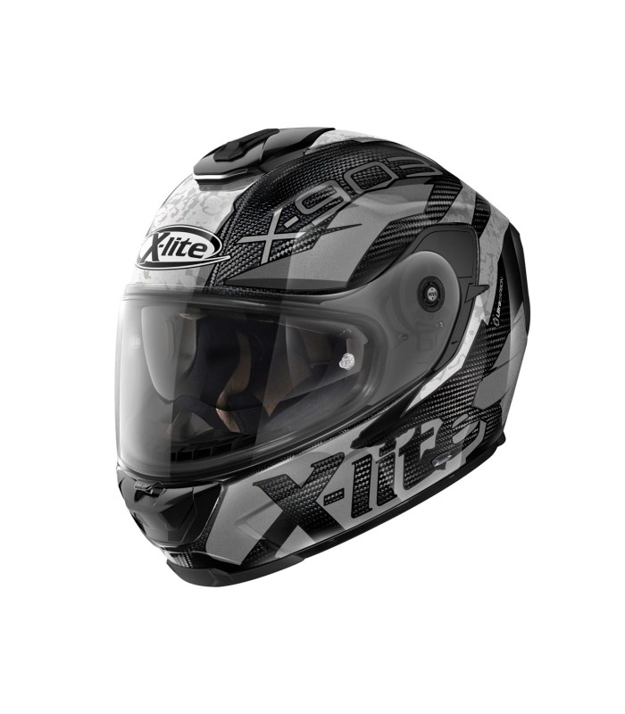 Casque moto intégral X-Lite X-803 RS Ultra Carbon Barrage N-Com