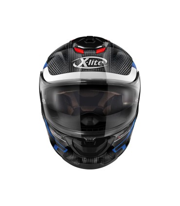 Casque Intégral X-Lite X-903 Ultra Carbon Harden N-Com 52 (ECE22-05) - Carbone-Bleu-Rouge