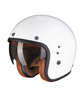 casque jet scorpion belfast evo luxe uni blanc - degriffbike.ch