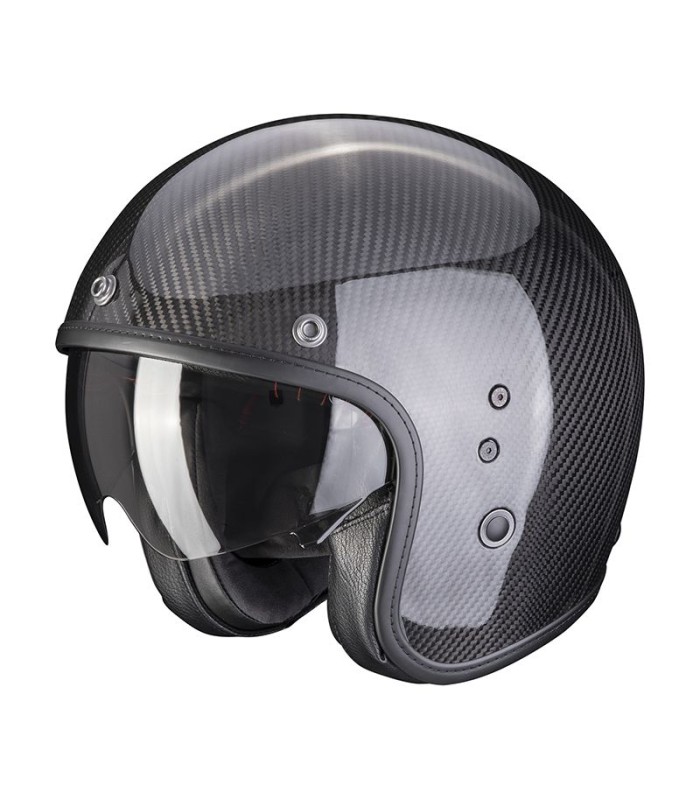 casque jet scorpion belfast evo carbon noir- degriffbike.ch