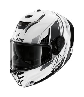 casque intégral shark spartan RS Fibre Byhron blanc noir - degriffbike.ch