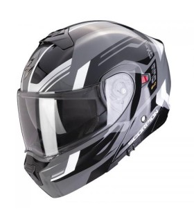 casque modulable scorpion exo-930 evo sikon gris noir blanc - degriffbike.ch