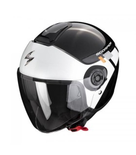 casque jet scorpion exo-city II mall noir blanc - degriffbike.ch