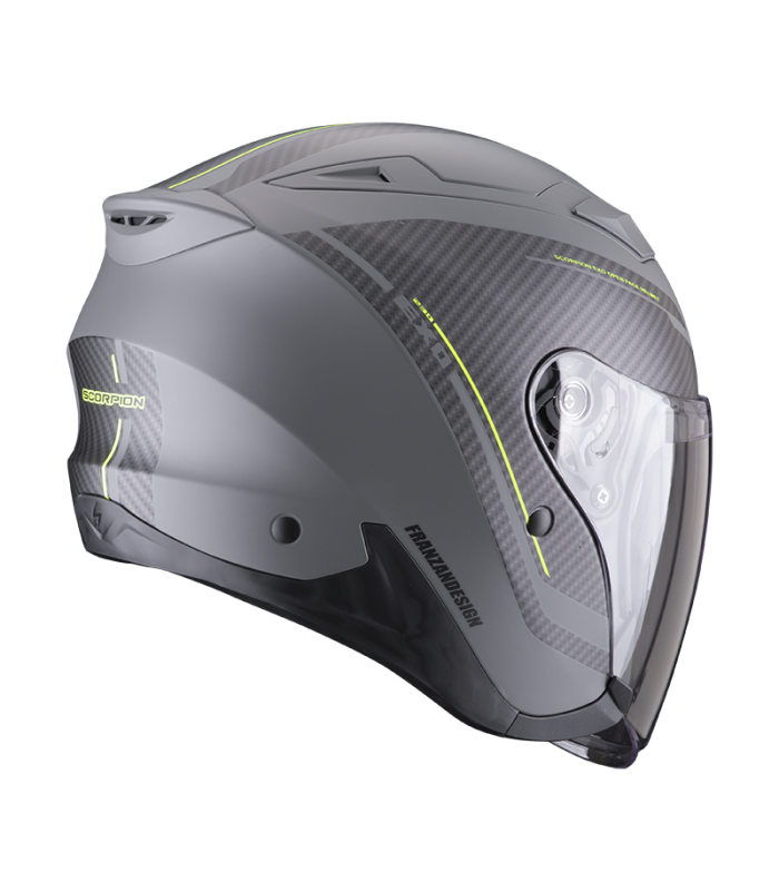 casque moto jet scorpion exo-230 fenix gris noir mat - degriffbike.ch