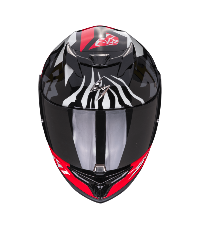 casque moto intégral Scorpion Exo-520 Evo Rok Bagoros noir rouge - degriffbike.ch