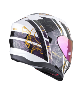 casque moto intégral Scorpion Exo-520 Evo Fasta blanc cameleon - degriffbike.ch