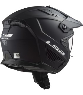 casque jet LS2 OF606 drifter solid noir mat - degriffbike.ch