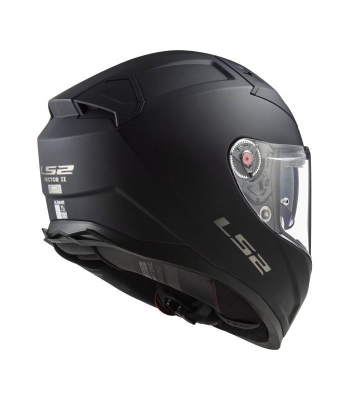 casque intégral LS2 FF811 vector 2 solid fibre noir mat - degriffbike.ch