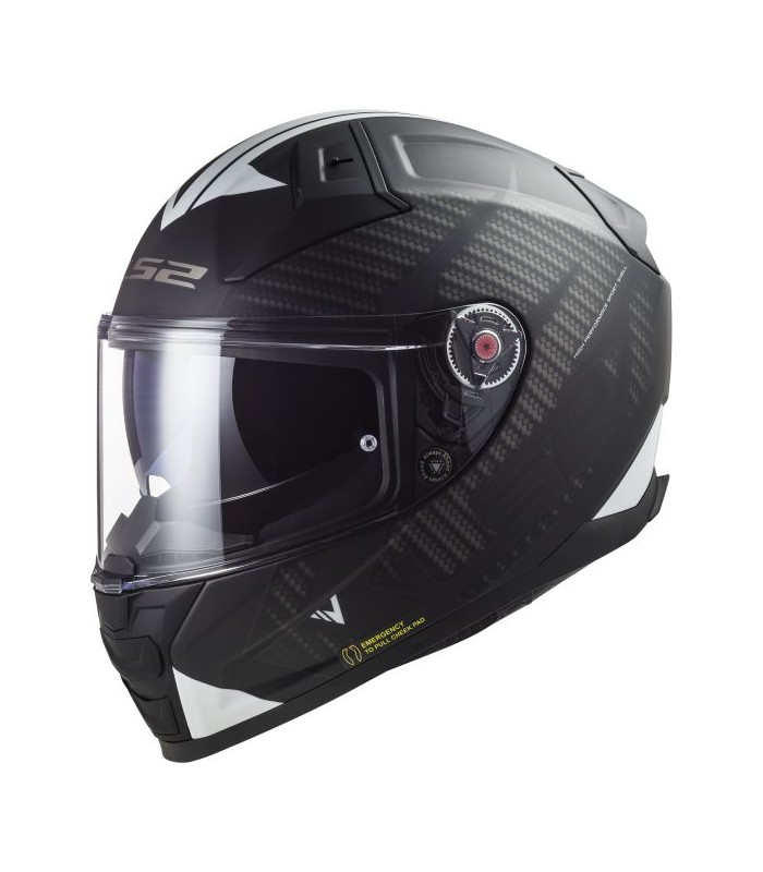 Motorrad Integralhelm LS2 FF811 Vector 2 Carbon Solid zum besten Preis