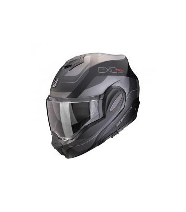 Casque modulable SCORPION EXO-TECH EVO PRO COMMUTA  (ECE22-06) - Noir mat-Argent