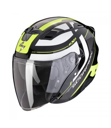 Casque Jet SCORPION EXO-230 PUL Noir-Jaune (ECE22-06)