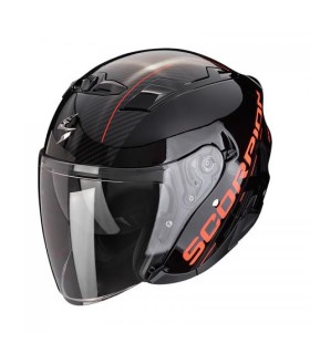 Casque Jet SCORPION EXO-230 QR (ECE22-06) - Noir-Rouge