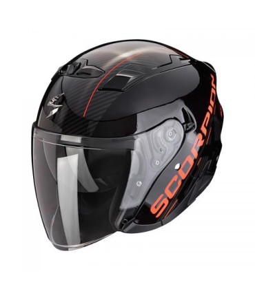 Casque Jet SCORPION EXO-230 QR Noir-Rouge (ECE22-06)