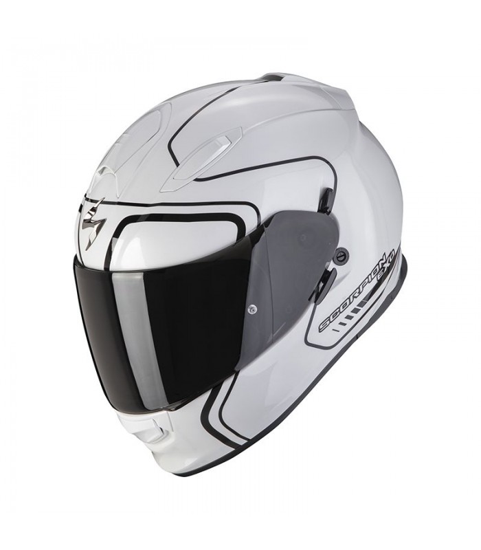 casque moto intégral Scorpion Exo-491 West blanc noir - degriffbike.ch