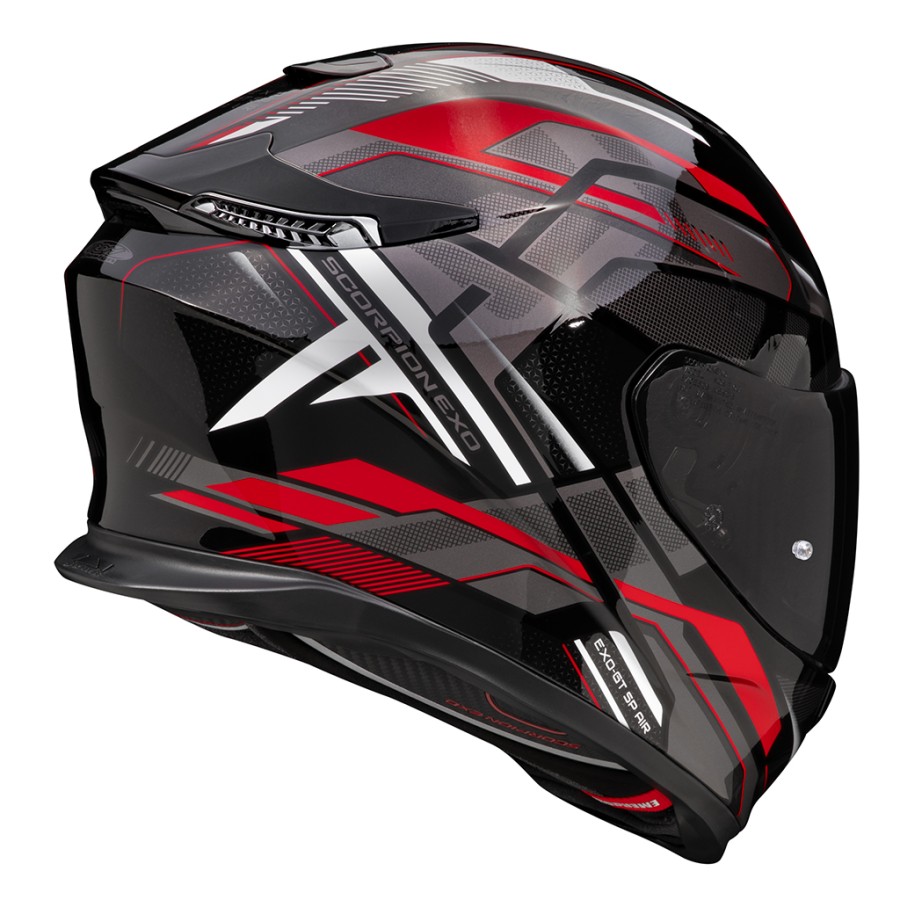 Casque intégral SCORPION EXO-GT SP AIR AUGUSTA (Noir-Gris-Rouge)