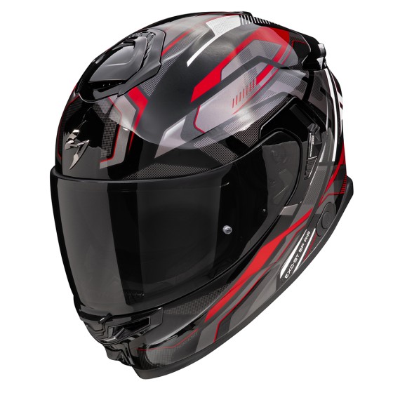 Casque intégral SCORPION EXO-GT SP AIR AUGUSTA (Noir-Gris-Rouge)