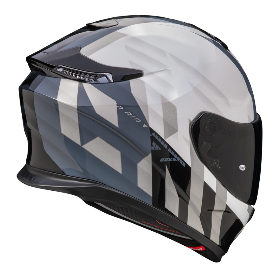 Casque intégral Scorpion Exo-GT SP Air Touradven (Blanc-Perle-Argent)