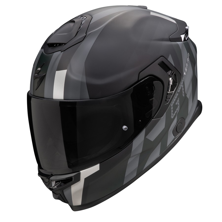 Casque intégral Scorpion Exo-GT SP Air Touradven (Noir Mat-Argent)