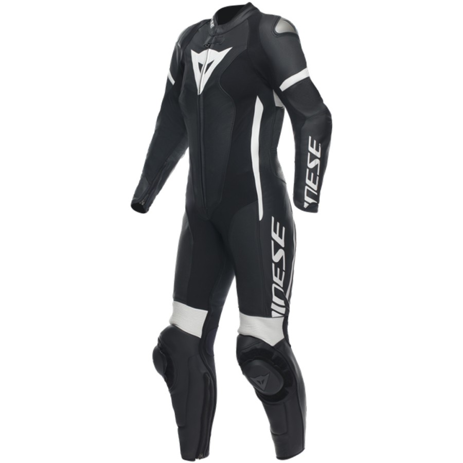 Dainese Grobnik Damen-Lederkombi Schwarz-Weiß 1-teilig - degriffbike.ch