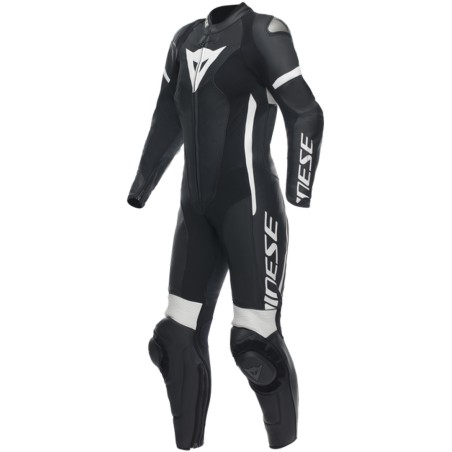 DAINESE GROBNIK Damen-Lederkombi Schwarz-Weiß 1-teilig