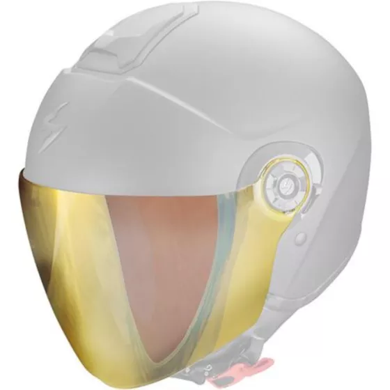 Visière pour casque Scorpion exo-city 2 miroir or - degriffbike.ch