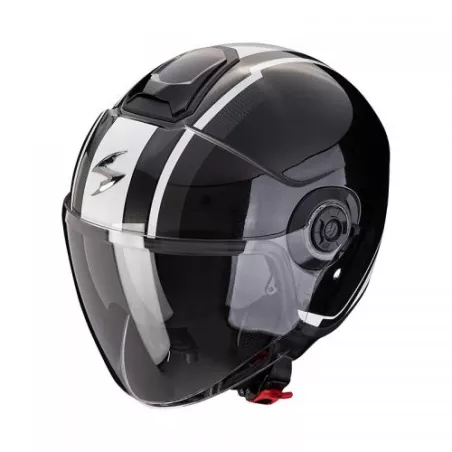 Casque Jet SCORPION EXO-CITY II VEL Noir métal-Blanc